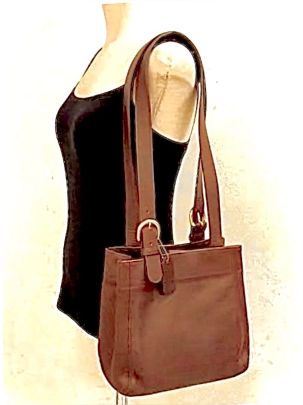 Coach Vintage Waverly Soho Buckle Bucket 4157 Leather